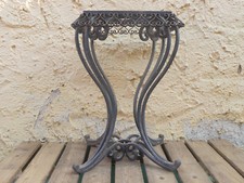 antiker Pflanzenständer Blumenständer Hocker Schmiedeeisen Metall aus Frankreich