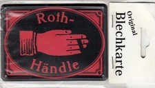 Plakette metall 11x8 roth - plakette, cm