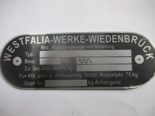Typenschild ahk - typenschild,