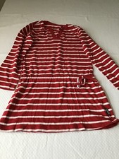 Jakoo Jako-o Mädchen Sweatkleid 116 122 langarm Farbenmix Blockstreifen rot weiß