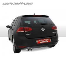 Remus Sportauspuff VW Golf 7 1.2l TSI 2x84mm Carbon Race eingerollt