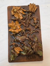 Vintage Keramik Wandrelief –