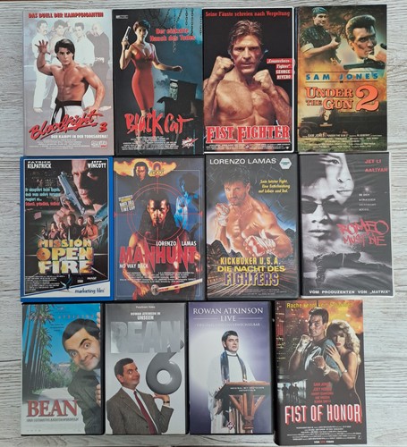 Vhs kassetten aus sammlung - 12,