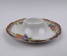 Winterling Kirchenlamitz Eierbecher bunte Blumen mit Golddekor Porzellan Bavaria