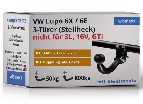 Anhängerkupplung für lupo - vw,