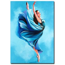 NOVAARTE Acryl Bild Gemälde Frau Abstrakte Malerei Ballett Modern Kunst ORIGINAL