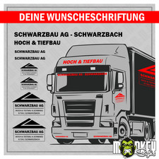 Firma Beschriftung nach Wunsch 1:14 | Individuelle Aufkleber für RC & Modellbau