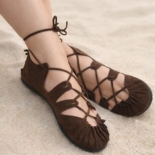 Bundschuhe leder braun - braun, schuhe