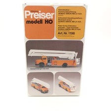 Preiser H0 Bausatz 1196 Gelenkbühne WUMAG-SIMON MB LA 1924 in OVP RR1605