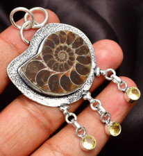Natural Ammonite Pendant