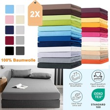2er Spannbettlaken 100%