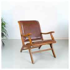 Massivholz Loungesessel