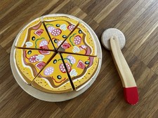 Zubehör Spielküche, Pizza, Brot u. v. m., Holzspielzeug