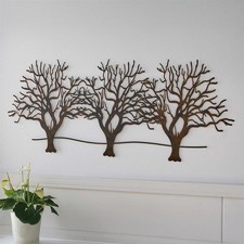 Metall wand bild bäume - wand,
