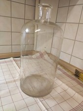 Alte Ballonflasche Gärballon Mostflasche Weinballon 5L Glas klar VINTAGE 1970er