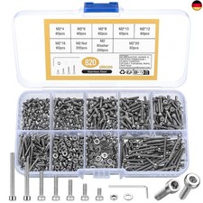 820-teiliges M2-Inbusschrauben-Set, 304