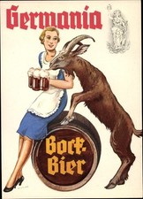 Künstler Ak Germania Bockbier, Kellnerin mit Bierkrügen,... - 3625050