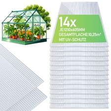 14x Doppelstegplatten 4/8 mm