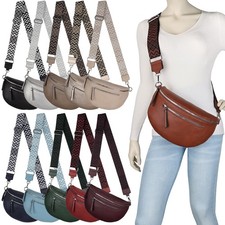 Bauchtasche Umhängetasche Crossbody-Bag Hüfttasche Kunstleder Italy-Design
