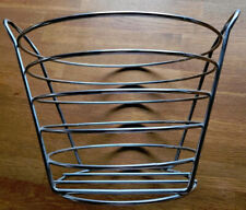 großer runder Edelstahl Korb / Obstkorb