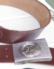 Leder Koppel braun 2 Loch