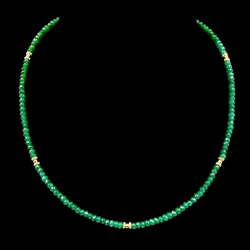 Bailysbeads edle smaragd kette - bailysbeads, smaragd-kette