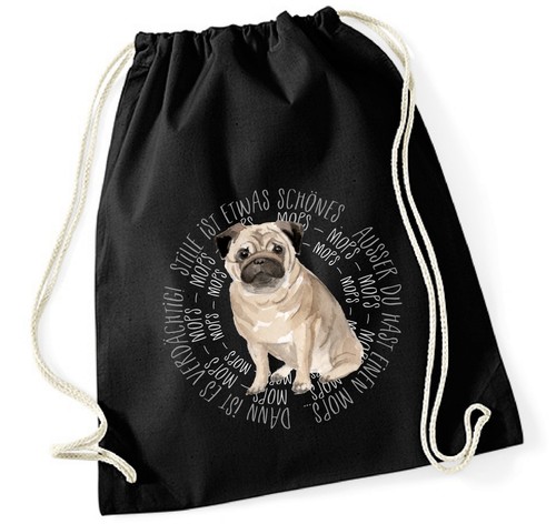 Turnbeutel mops circle - mops,