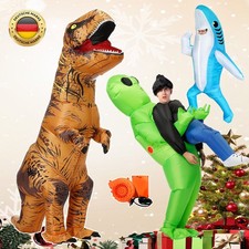 Halloween Aufblasbar T-Rex Alien Hai Kostüm Erwachsene Kinder Dino Party Kostüm