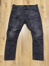 G-Star 3D Straight Tapered Denim Cargo Jeans Hose Herren W36 L32