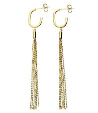 EDLE 585 Gold OHRHÄNGER 8 cm