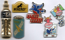 ?Pin-lot 6 Energy-Drinks Pins Powerade Winergy Aquarius Red Bull Flying Horse?