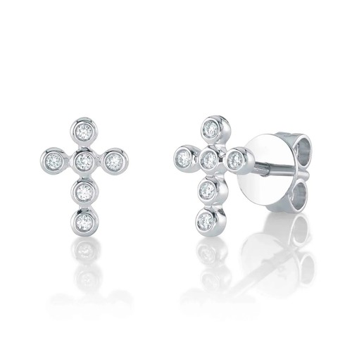 14k gold diamant kreuz - 14k,