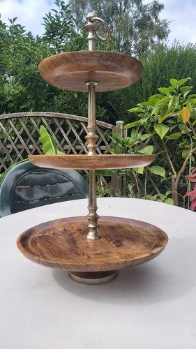 Etagere stöckig 60cm holz - etagere, 3-stöckig