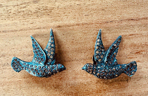 Vogel clip ohrringe - clip,