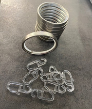 8 Stück Vorhangringe und