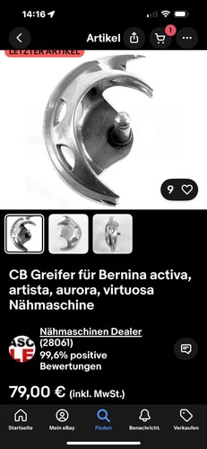 Greifer für neff nähmaschine - greifer,