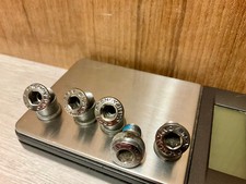 VGC steel CAMPAGNOLO C-RECORD  KETTENBLATT SCHRAUBEN Chainring bolts 4+1 +spacer