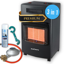 3 in 1 Infrarot Gas-Heiz-Ofen 4,2 kW mit elektrischer Heizung Gasheizer Strahler