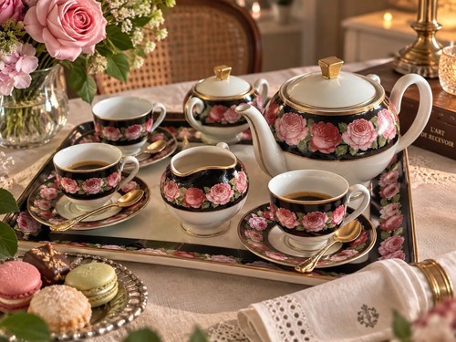 Vintage seltenes kaffeeservice - vintage,