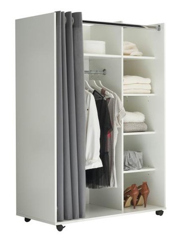 Kleiderschrank auf rollen - auf,