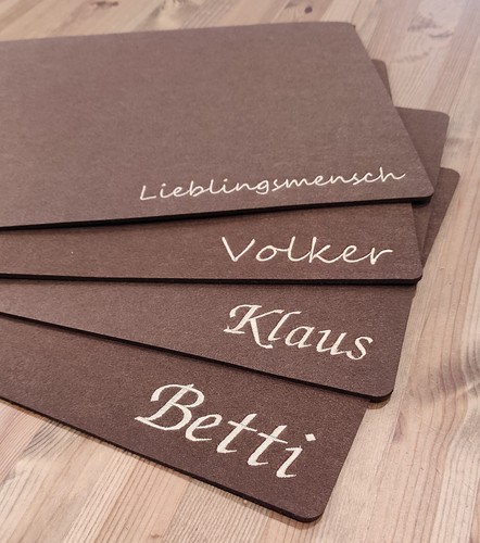 Tischset platzset aus - tischset, filz