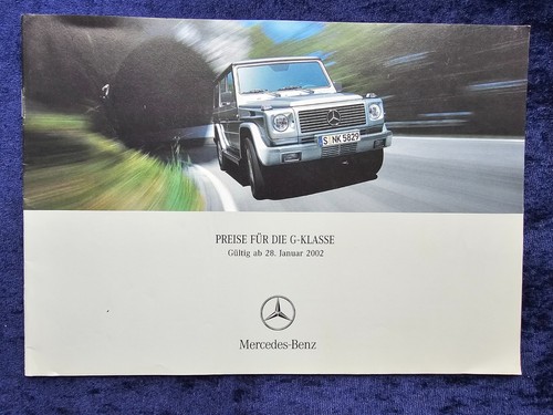 Mercedes klasse preisliste - g-klasse,