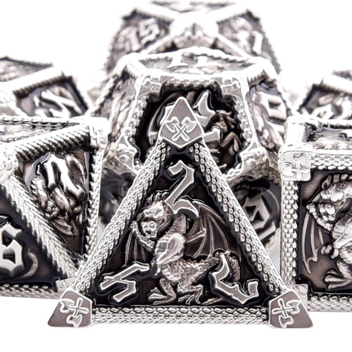 Teiliges metall dnd würfel - 7-teiliges, metall-dnd
