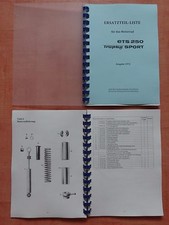 Ersatzteilliste MZ ETS 250 Trophy Sport Ersatzteilkatalog NEU