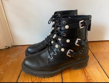 Bullboxer Biker Boots Schwarz