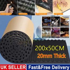 2m Schalldämmschaum Selbstklebend Akustik Dämmung Auto/KFZ Schaumstoff Dämmmatte