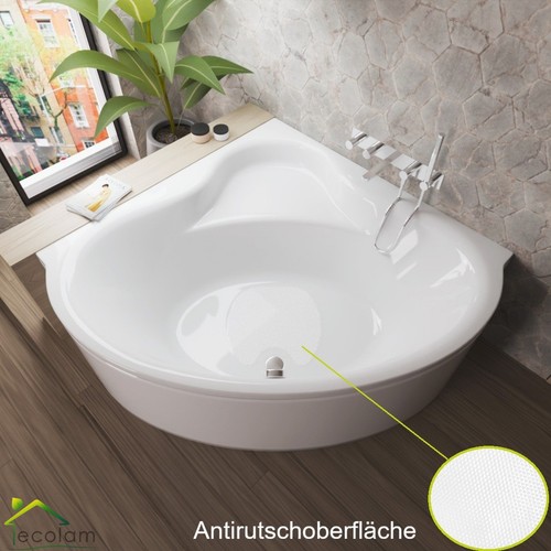 Badewanne eckbadewanne 120 130 - badewanne,