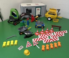 Playmobil Baustellen Set mit Baucontainer, Minibagger, Baukompressor, Werkzeug