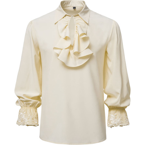 Herren renaissance piratenhemd - herren,