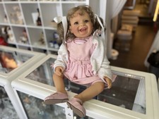 Katja Schneider / Ruth Kunz Künstlerpuppe Vinyl Puppe 63 cm. Top Zustand  